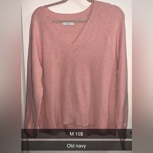 pink sweater